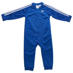 Boys' Infant - adidas 3 Stripe Coverall - Blue/White