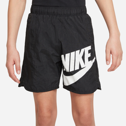 Boys' Grade School - Nike NSW Woven HBR Shorts  - Black/White