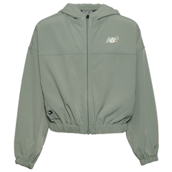 Girls' Grade School - New Balance Stretch Woven Jacket - Juniper