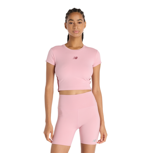 WOMENS - New Balance Harmony Fitted T-Shirt - Pink Taffy