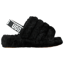 Women's - UGG Fluff Yeah Slides - Black/Black