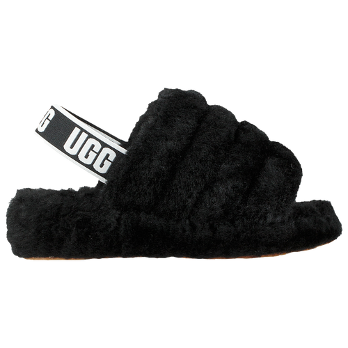 

UGG Womens UGG Fluff Yeah Slides - Womens Shoes Black/Black Size 6.0