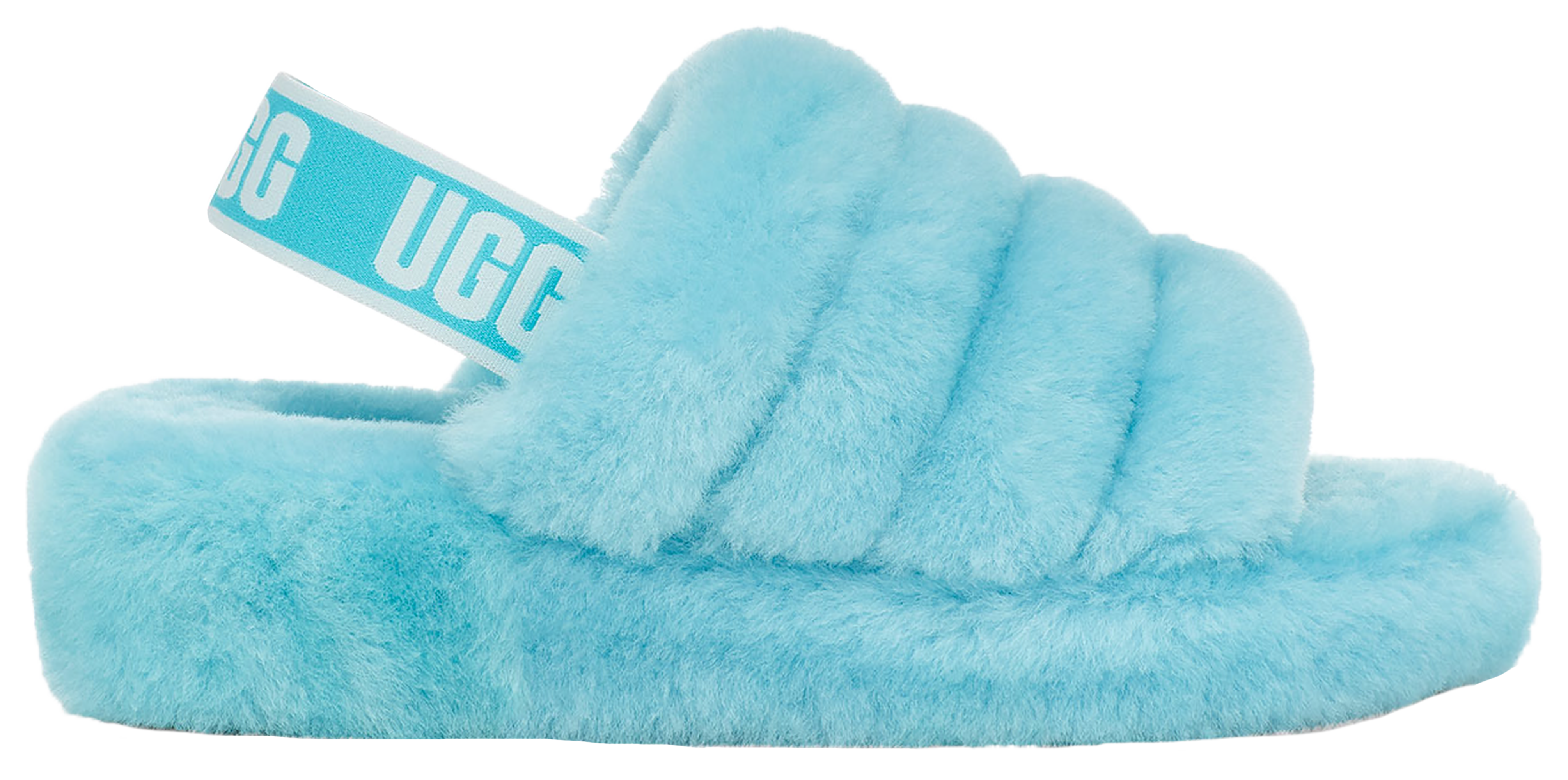 blue uggs slides