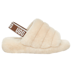 Women's - UGG Fluff Yeah Slides - Natural/White