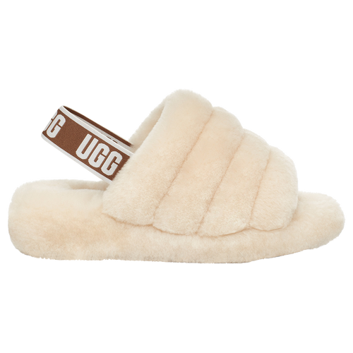 

UGG Womens UGG Fluff Yeah Slides - Womens Shoes Natural/White Size 08.0