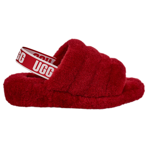 Ugg Fluff Yeah Faux Fur Slingback Sandal In Ribbon Red/red | ModeSens