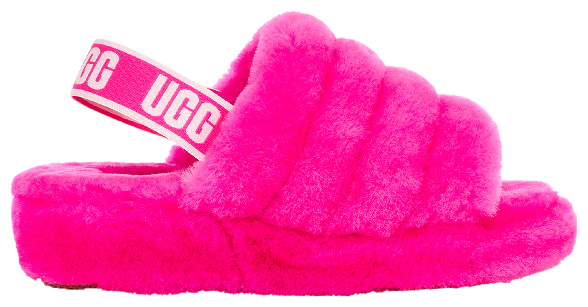 hot pink ugg slides