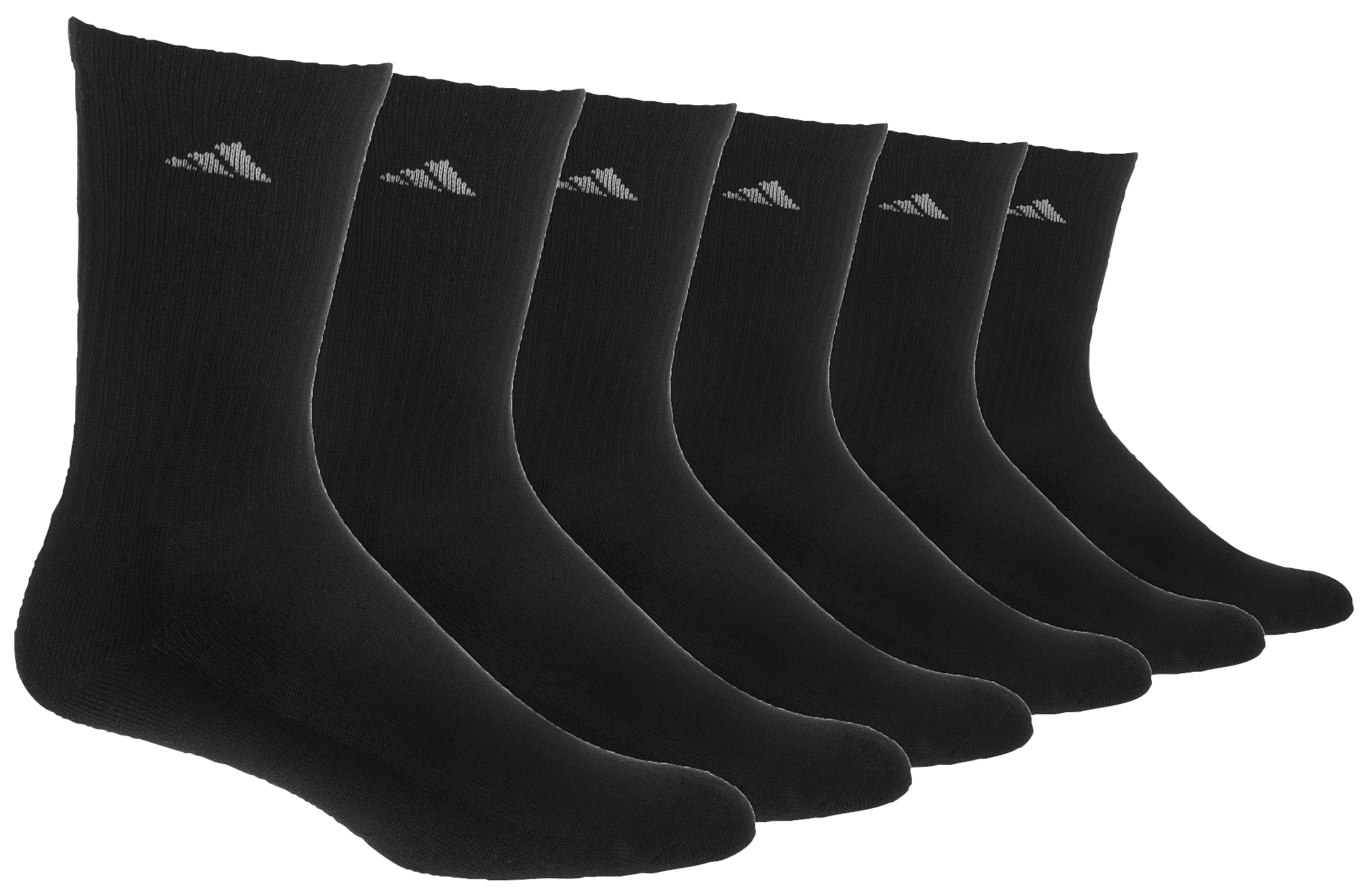 adidas Athletic 6-Pack Cushioned Crew Socks - Men's