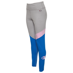 Women's - Champion Everyday Colorblocked Leggings - Oxford Grey/Ice Cake/Velvet Evening