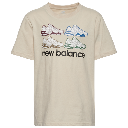 New Balance Boys   9060 T-shirt In Timberwolf/multi