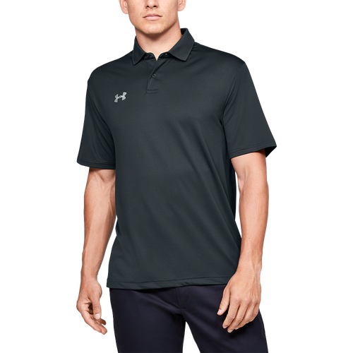 Under Armour Team Performance Polo Shirt In Stealth Gray/white 