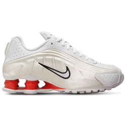 Boys' Grade School - Nike Shox R4  - White/White/Phantom