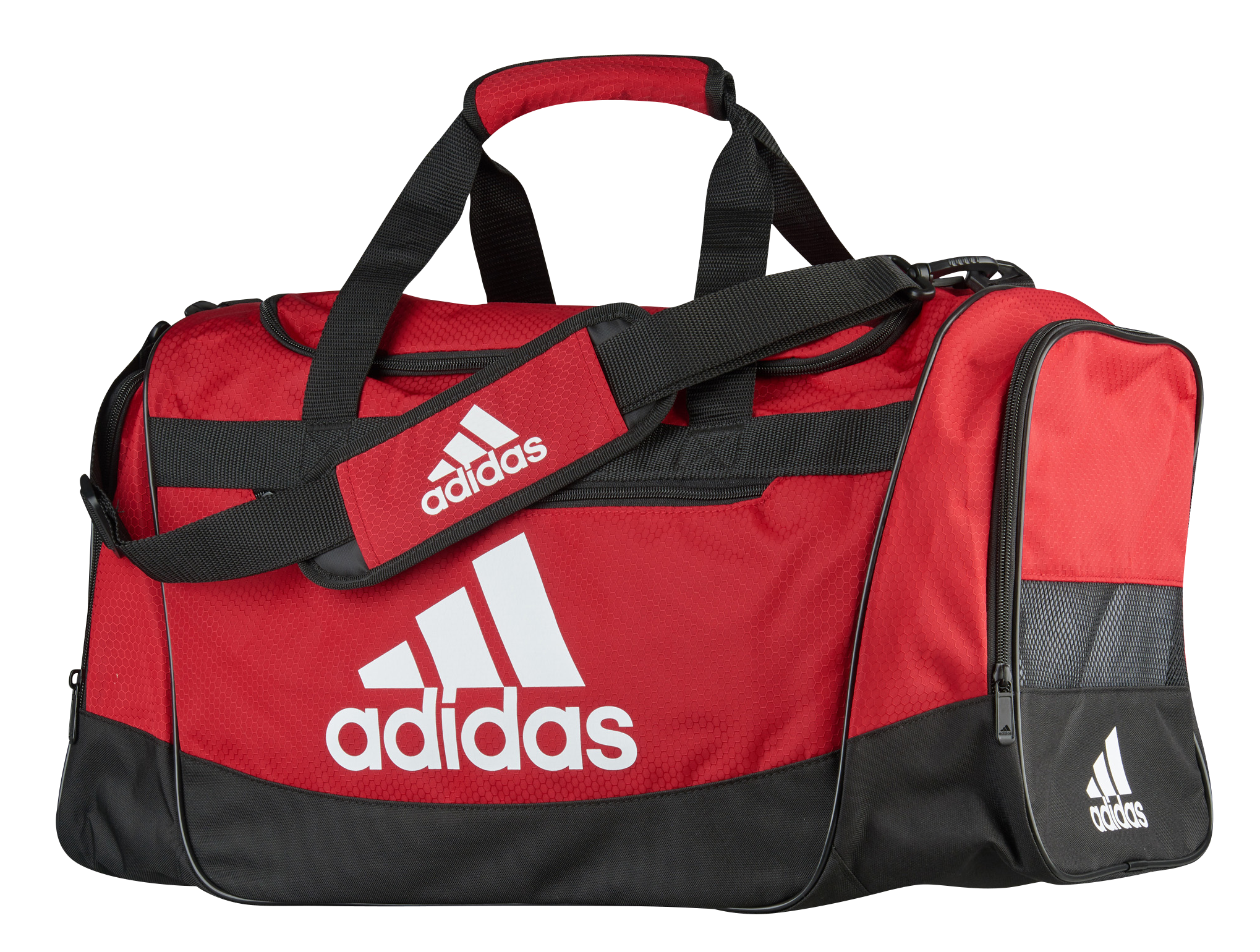 pink and black adidas duffle bag