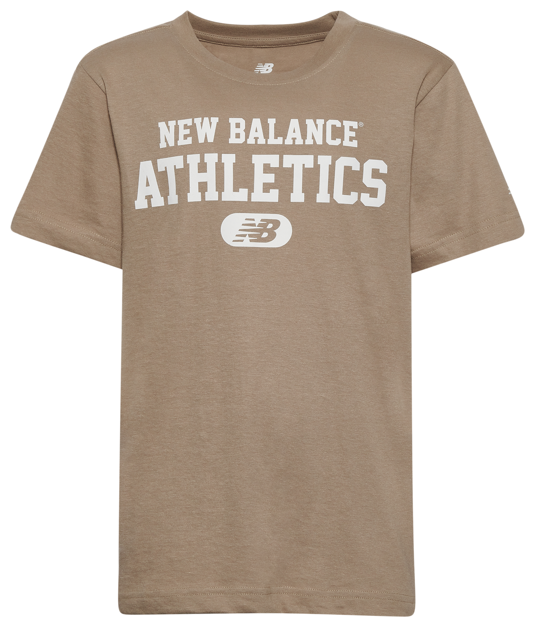 ★★New Balance★★ NBNEF21543 UNI NB BOY Basketball Letteri New Balance Uni Nb Boy Basketball Lettering Short Sleeve Tee
