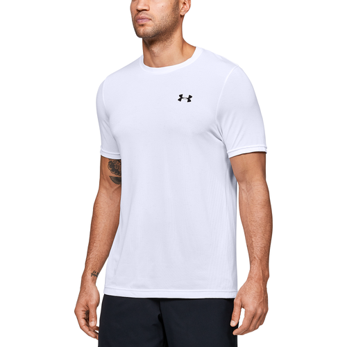 Under Armour Seamless Mesh Performance Tee In White