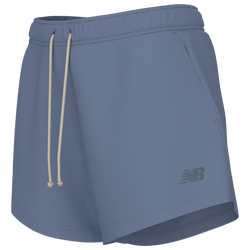 Women's - New Balance Coastal Fleece Shorts - Duckshow/White