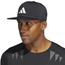 Men's - adidas 3 Bar Snapback - Black/White