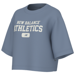 Women's - New Balance Heritage Relaxed T-Shirt - Duckshow/Blue