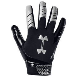Men's - Under Armour F7 Receiver Gloves - Black/Metallic Silver