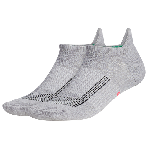 

adidas Mens adidas Superlite UB21 Tabbed No Show Socks - Mens Onix/Turbo Pink Size L