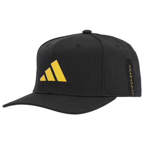 

adidas Mens adidas BOS 3 Bar Snapback - Mens Black/Yellow Size One Size