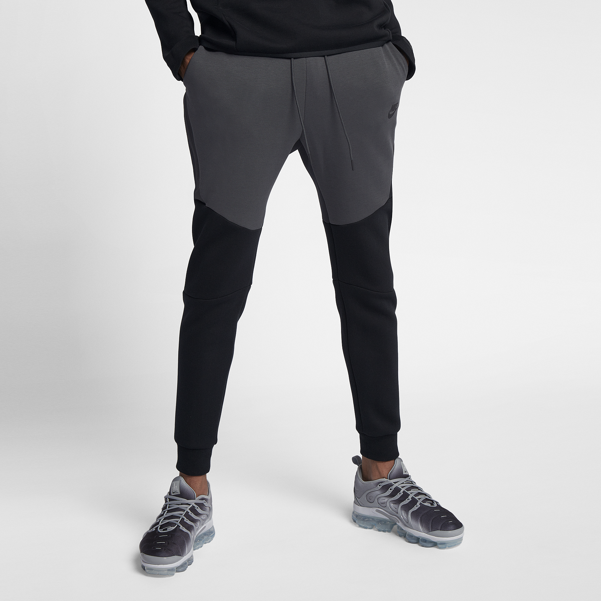black tech fleece tracksuit