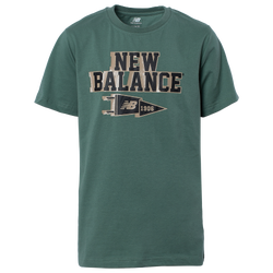 Boys' Grade School - New Balance Varsity T-Shirt - Dark Juniper/Black