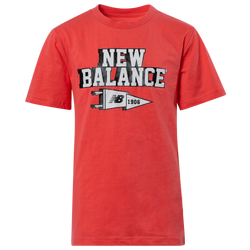 Boys' Grade School - New Balance Varsity T-Shirt - Drift Red/White