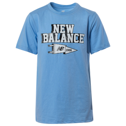 Boys' Grade School - New Balance Varsity T-Shirt - Electric Blue/White
