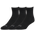 CSG 3 Pack Quarter Socks  - Men's Black
