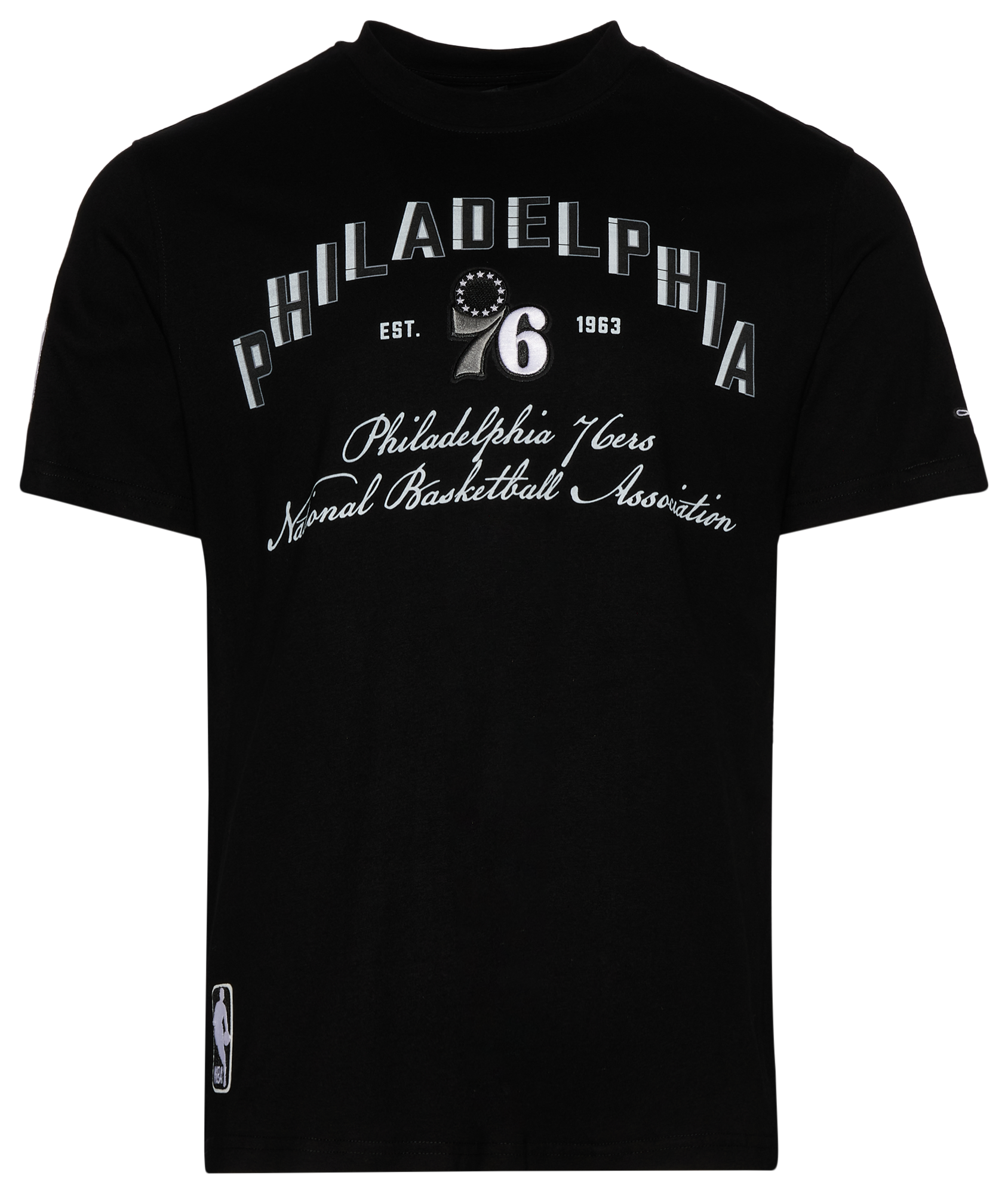 Pro Standard Philadelphia 76ers Black Cat S/S Flex T-Shirt | Foot