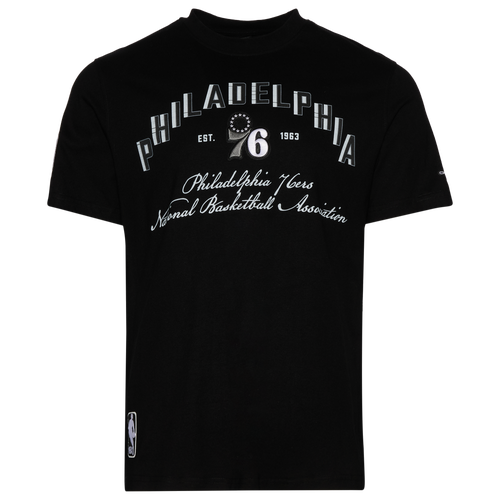 MENS - Pro Standard Philadelphia 76ers Black Cat S/S Flex T-Shirt - Black