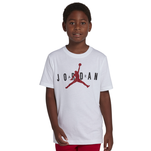 

Jordan Boys Jordan Jumpman Air T-Shirt - Boys' Grade School White/Red Size S