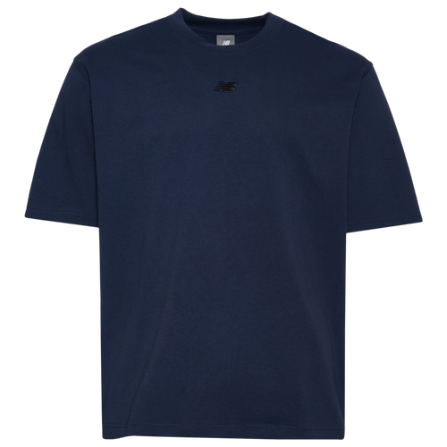 NEW BALANCE MENS NEW BALANCE OVERSIZED CENTER CHEST EMBLEM TONAL T-SHIRT 