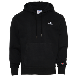 Men's - Champion Classic Fleece Pullover Hoodie - Black/White