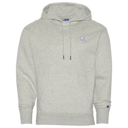 Men's - Champion Classic Fleece Pullover Hoodie - Grey/White