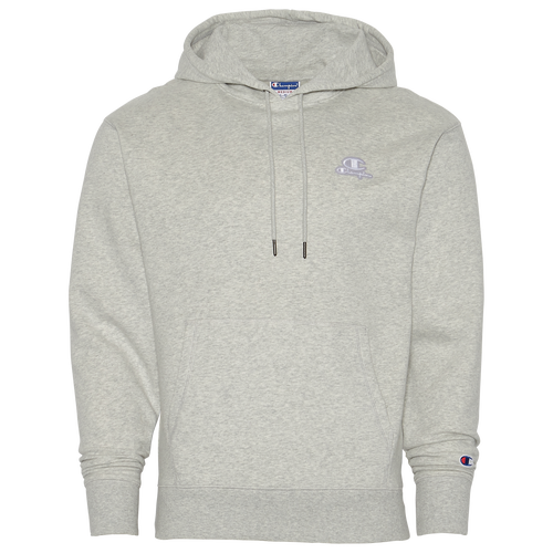 

Champion Mens Champion Classic Fleece Pullover Hoodie - Mens Grey/White Size XXL