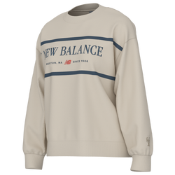 Women's - New Balance Athletics Nautical Lobster Crew - Linen/Navy