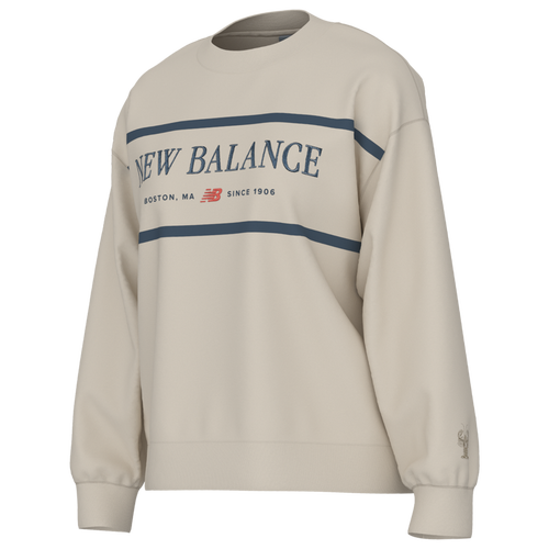 WOMENS - New Balance Athletics Nautical Lobster Crew - Linen/Navy