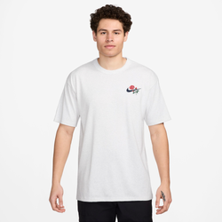 Men's - Nike NSW M90 OC LBR T-Shirt  - Red/Birch Heather