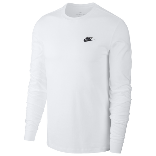 

Nike Mens Nike Sportswear Long Sleeve T-Shirt - Mens Black/White Size S