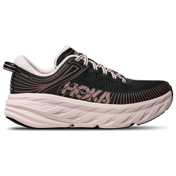 Women's - HOKA Bondi 7 - Black/Rose Cream