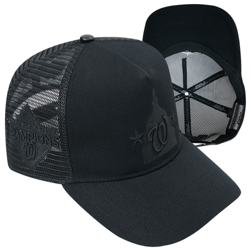 

Pro Standard Mens Pro Standard Nationals Classic Pinch Front Trucker - Mens Black/Black Size One Size