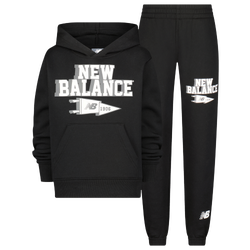 Boys' Preschool - New Balance Varsity Fleece Set - Black/Black