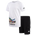 New Balance 574 Shark T-Shirt and Cargo Shorts Set - Boys' Preschool White/Black