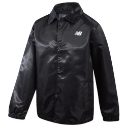 Boys' Grade School - New Balance Coaches Jacket - Black/White