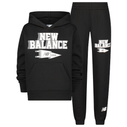 Boys' Toddler - New Balance Varsity Fleece Set - Black/Black