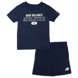 Boys' Infant - New Balance Athletics T-Shirt & Shorts Set - Navy/Navy
