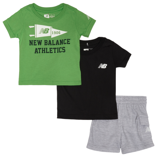 New Balance Boys Infant   3 Piece T-shirt & Shorts Set