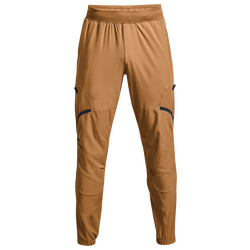 Men's - Under Armour Unstoppable Cargo Pants - Antique Ochre/Black